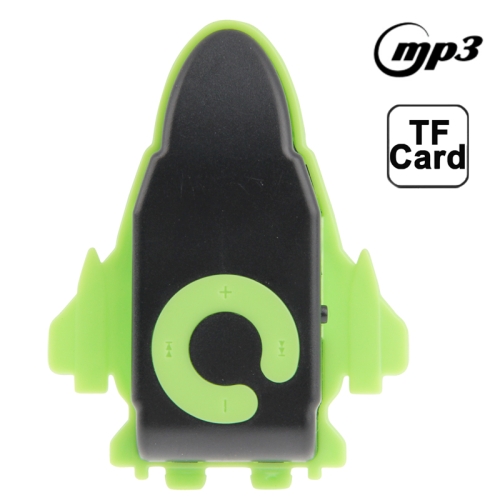 Portable Mini Plane MP3 Music Speaker with TF Card Slot (Green) - Click Image to Close